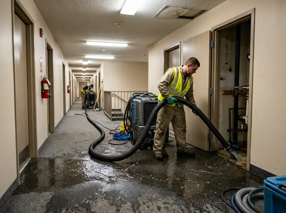 multi-unit-apartment-hallway-f-005 — frequently asked questions, Emergency Burst Pipe Water Extraction & Removal in Peppermi…